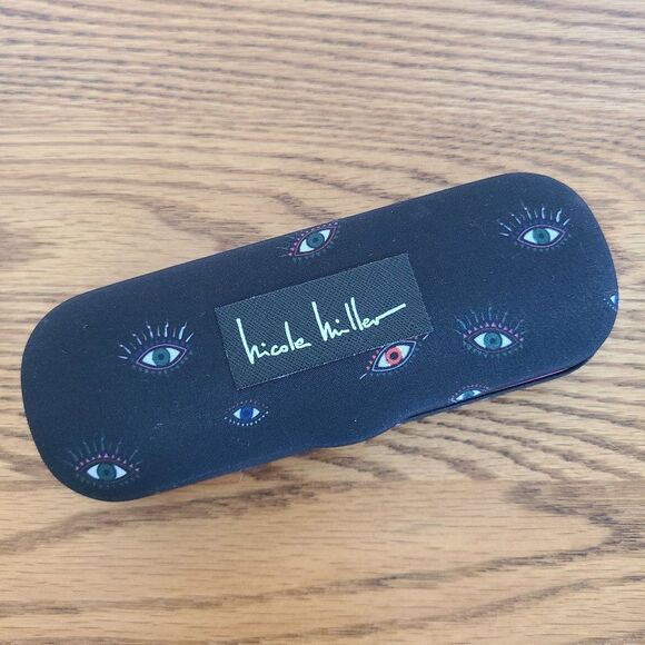 Nicole Miller Hard Shell Hinged Glasses Readers Case Replacement Glasses Case - Picture 2 of 14